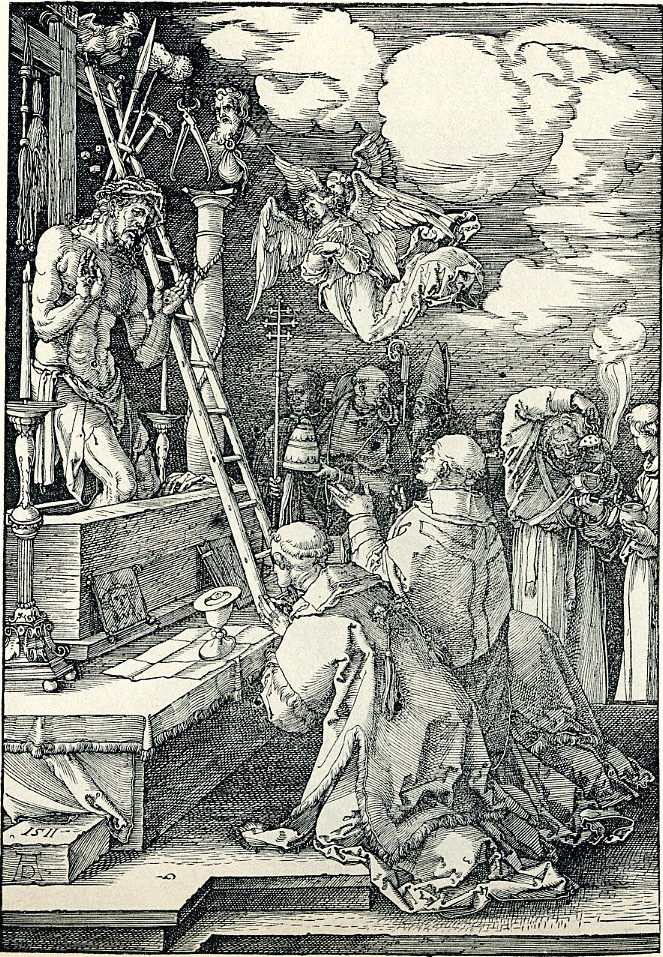 13 丢勒，格里高利圣咏，木刻版画，1511年